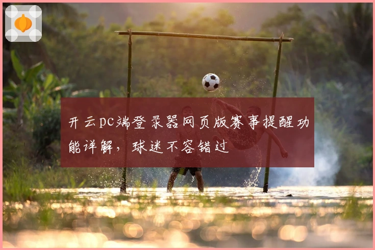开云pc端登录器网页版赛事提醒功能详解，球迷不容错过